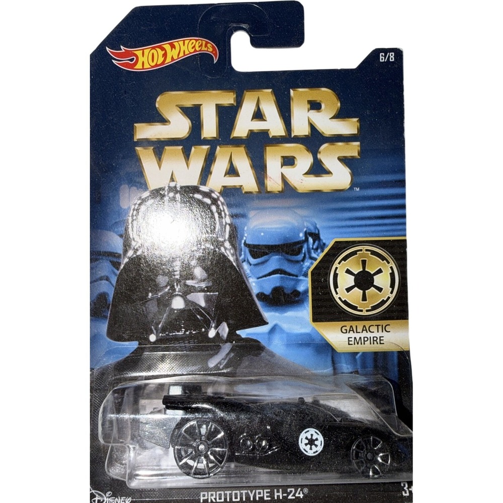 Hot Wheels Star Wars Galactic Empire Prototype H-24 Black Die-Cast Car 6/8 2015